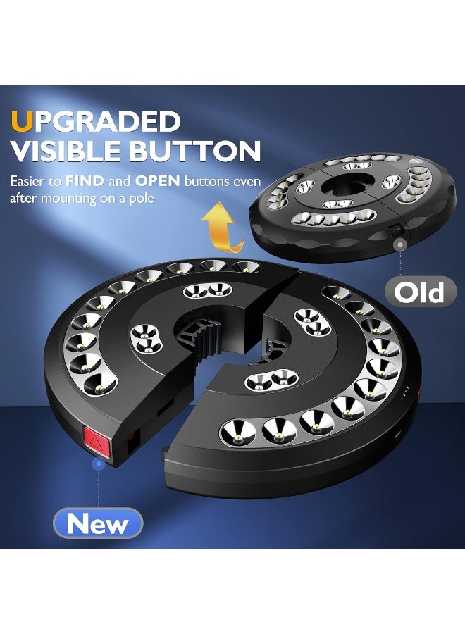 Eletorot Patio Umbrella Lights-Rechargeable Outdoor Lights for Patio Decor, Patio Table Light 28 LED 3 Lighting Modes, Cool Patio Pool Accessories and Backyard Decor - Image 4